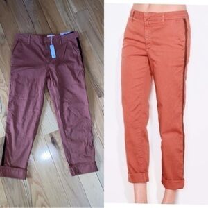 NWT Anthropologie Brand Sundry Roll Up Trouser with Trim size 30